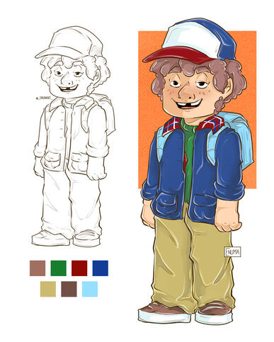 stranger things: Dustin's Fanart- 2025